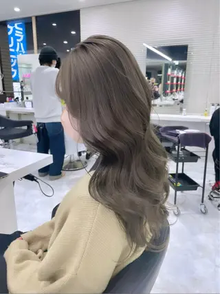 セミロング カラー 渋谷人気1位✨カラー 縮毛、髪質改善のヘアスタイル
