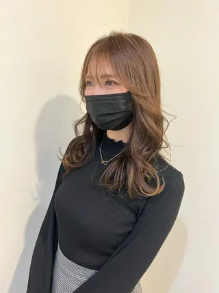 セミロング カラー 髪質改善特化 🫧松野力也のヘアスタイル