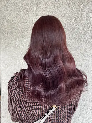 セミロング カラー 大人っぽ♡上品な暖色 ♡ブリーチなし♡のヘアスタイル