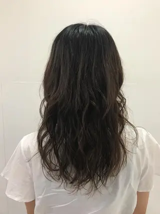 ロング パーマ 大石 さやかのヘアスタイル