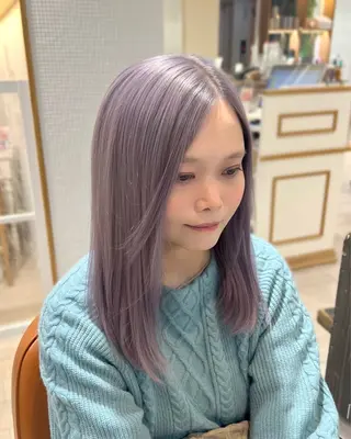 ミディアム カラー モデル募集 セイノチヒロのヘアスタイル