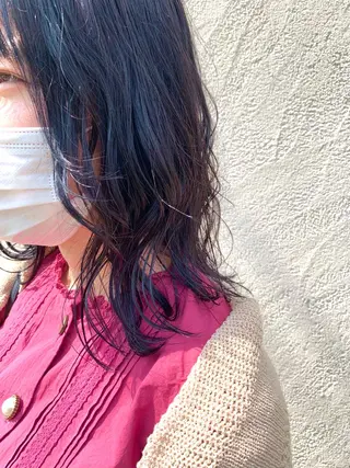 ミディアム 小杉輝/ショート /艶カラー✨のヘアスタイル