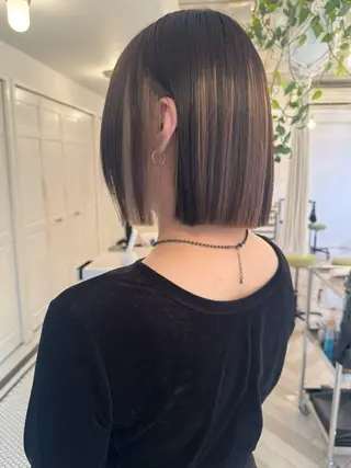 カラー ブリーチカラー🎀 韓国風/寺門美優のヘアスタイル