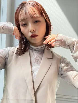 ミディアム カラー ✨カラー支持No.1 🧸ワキ カナコ🧸のヘアスタイル