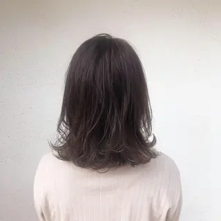 ミディアム カラー ヘアアレンジ 酸性縮毛矯正🧴韓国 レイヤー/髪質改善のヘアスタイル