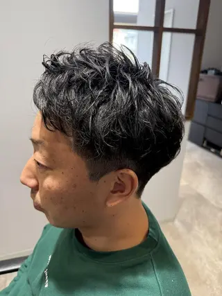 メンズ パーマ メンズ特化🏆 田中滉のヘアスタイル
