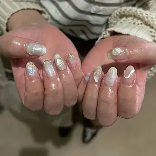 ネイル パラあり！フィルイン 美フォルムのネイルデザイン