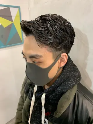 ショート カラー パーマ ヘアアレンジ メンズ 🟤TAP🟤 木曳野　金沢店のヘアスタイル