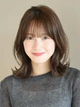 セミロング カラー 髙木美緒🌿 レイヤー/アレンジのヘアスタイル