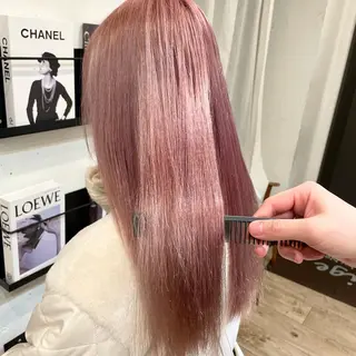 ロング カラー オザキクウガ/ ブリーチ/髪質改善のヘアスタイル