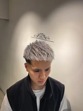 ショート カラー パーマ メンズ 💈men's💈 satoru中目黒のヘアスタイル