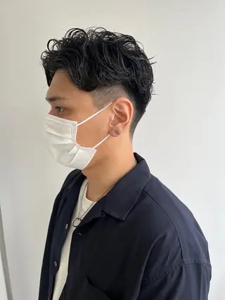 メンズ 透明感モテ艶髪カラー Gallicaイリサのヘアスタイル