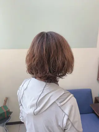 ショート パーマ 林 真之介のヘアスタイル