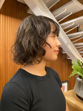 ミディアム パーマ 🌻おおとみはな/ レイヤー/Wカラ🌻のヘアスタイル