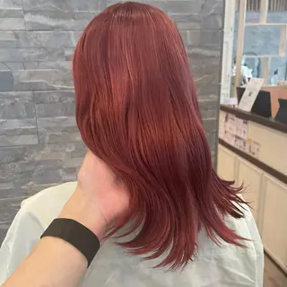 セミロング カラー 梅田美容室/ ウルフカットのヘアスタイル