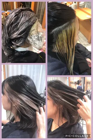 ミディアム カラー 100%髪質改善特化 TRUNSのヘアスタイル