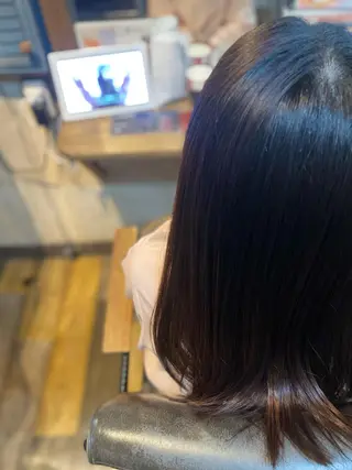 セミロング パーマ 加藤 正祥のヘアスタイル