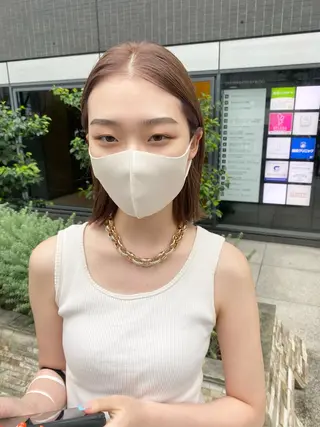 ショート デザインカラー/ボブ ブリーチカラー/ユリのヘアスタイル