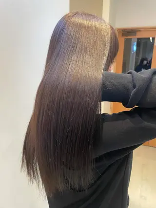 ロング 髪質改善×縮毛矯正 ×艶カラーNAOのヘアスタイル