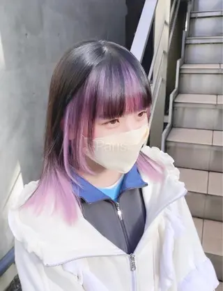 セミロング カラー パーマ ヘアアレンジ メンズ キッズ ネイル マツエク・マツパ アイブロウ ハイトーンNo.1 👩🏼NaGiSaのヘアスタイル