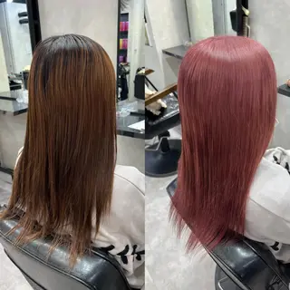セミロング カラー ヘアアレンジ ar+ ❤︎ maiのヘアスタイル