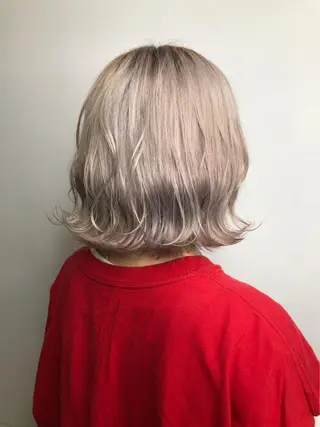 ミディアム カラー ヘアアレンジ キッズ カラー特化サロン Eir心斎橋のヘアスタイル