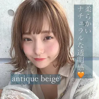 セミロング カラー パーマ ヘアアレンジ 💖艶と似合わせ💖 カラーカット💖のヘアスタイル