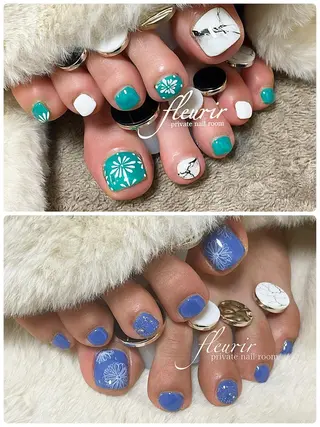 ネイル フルリール 【プライベートサロンのネイルデザイン