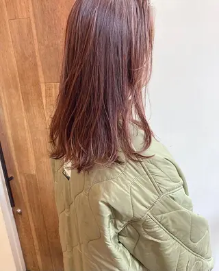 セミロング カラー HATSUMEI ゆうまのヘアスタイル