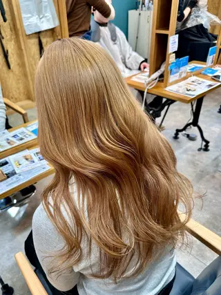 セミロング ブリーチ屋さん🍀 ブリーチ矯正・あずみのヘアスタイル