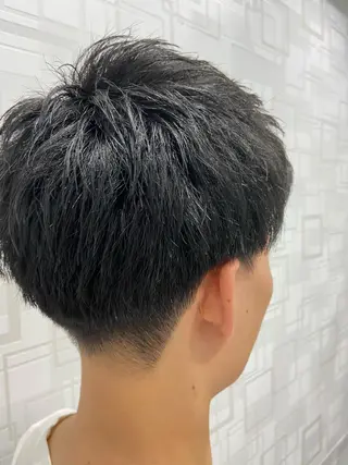 ショート メンズ カットパーマ✂️ 小坂田玲亜のヘアスタイル