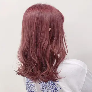 ミディアム カラー ヘアアレンジ 美髪矯正/透明感カラ ー🫧YUUKI🫧のヘアスタイル