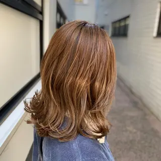 ミディアム カラー 中村 研介のヘアスタイル
