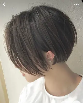 ショート 年齢悩みを全て解消/ 白髪と癖毛 松本雄光のヘアスタイル