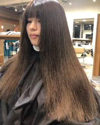 ロング カラー パーマ美容師 hanaのヘアスタイル