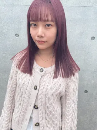 ミディアム カラー センスをお届けします 大谷将生infpのヘアスタイル