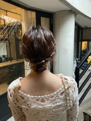 セミロング ヘアアレンジ Konomura Neneのヘアスタイル