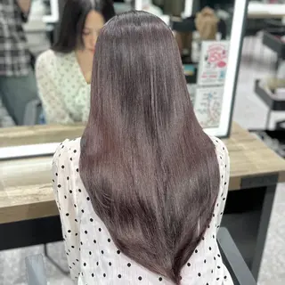 ロング カラー レイヤー/グレージュ メンズパーマのヘアスタイル