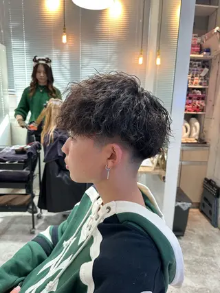 パーマ メンズ 💎メンズカット ／フェザー／細野💎のヘアスタイル