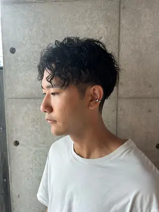 パーマ メンズ 梅田中崎町メンズ 美容師ユースケのヘアスタイル