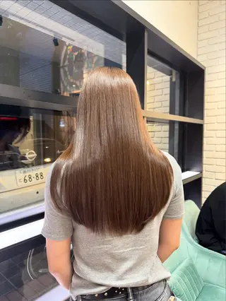 ロング カラー 暖色カラー🤎Red Neo meiのヘアスタイル