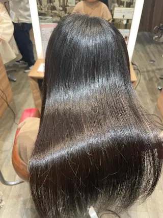 セミロング カラー パーマ 縮毛矯正/髪質改善/ 石橋代智のヘアスタイル