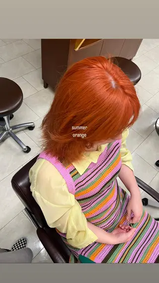 カラー yura /レイヤーカットのヘアスタイル