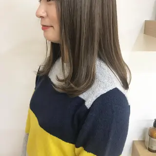 カラー クニモトハルナ ボブ/柔らかカラーのヘアスタイル