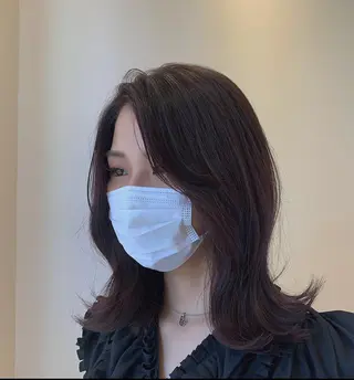 セミロング カラー 和歌山韓国ヘア🌙 MOEのヘアスタイル