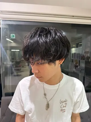 パーマ メンズ ハードパーマ Rico💜のヘアスタイル
