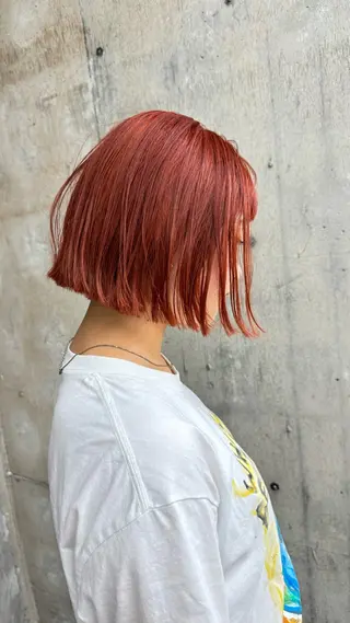 カラー 🥑🫧田實 紗和 ボブ/暖色カラー🩰のヘアスタイル
