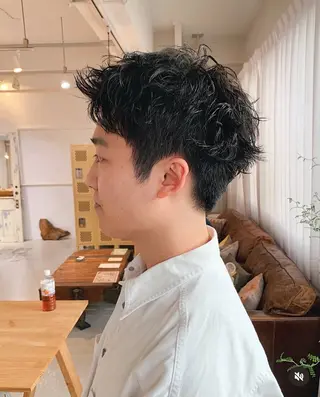 パーマ メンズ メンズパーマ/メンズ カット 田中気理真のヘアスタイル