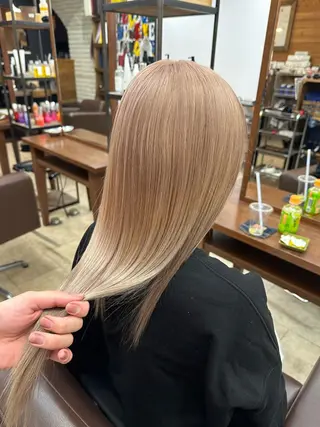 ミディアム ハイトーン/デザイン /パーマ/本田誠人のヘアスタイル