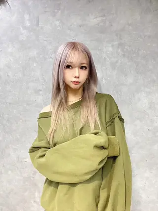 セミロング カラー 🪡プルエクステ🪡 カラエク評価◎ユウゴのヘアスタイル